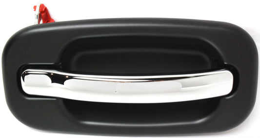 SILVERADO/SIERRA 99-06 FRONT EXTERIOR DOOR HANDLE RH, Chrme Lvr+Smth Blk Bezel, w/o Keyhole, Includes 2007 Classic