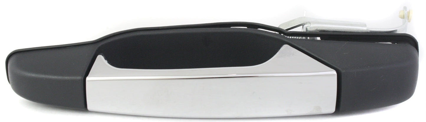 SILVERADO/SIERRA 1500 07-13/2500 HD/3500 HD 07-14 REAR EXTERIOR DOOR HANDLE LH, Chrome Lvr+Txtrd Blk Hsg, Excludes 2007 Classic