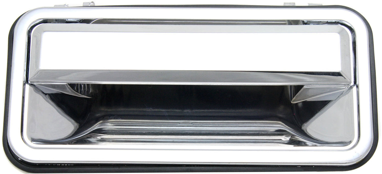 C/K FULL SIZE P/U 92-00 REAR EXTERIOR DOOR HANDLE LH, All Chrome (Plastic)