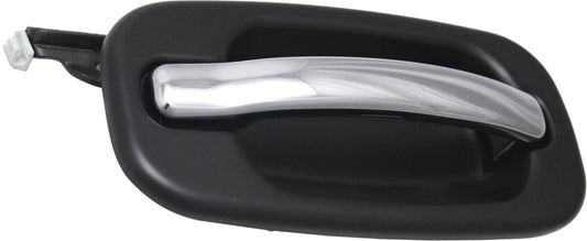 SILVERADO/SIERRA 00-06 REAR EXTERIOR DOOR HANDLE RH, Chrme Lvr+Smth Blk Bezel, Crew Cab, Includes 2007 Classic
