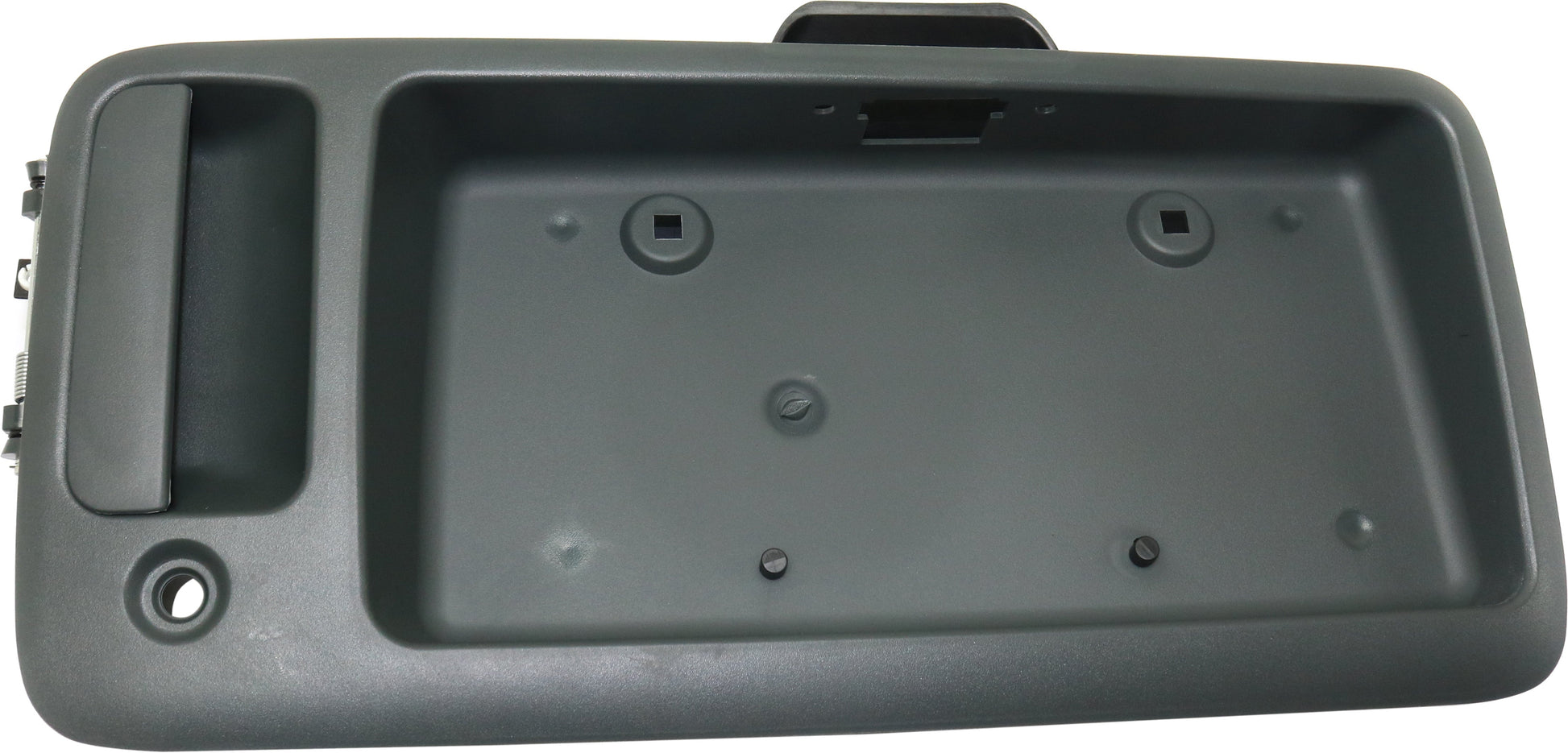 EXPRESS/SAVANA VAN 96-02 REAR EXTERIOR DOOR HANDLE, Back Door, Textured, w/ License Bracket