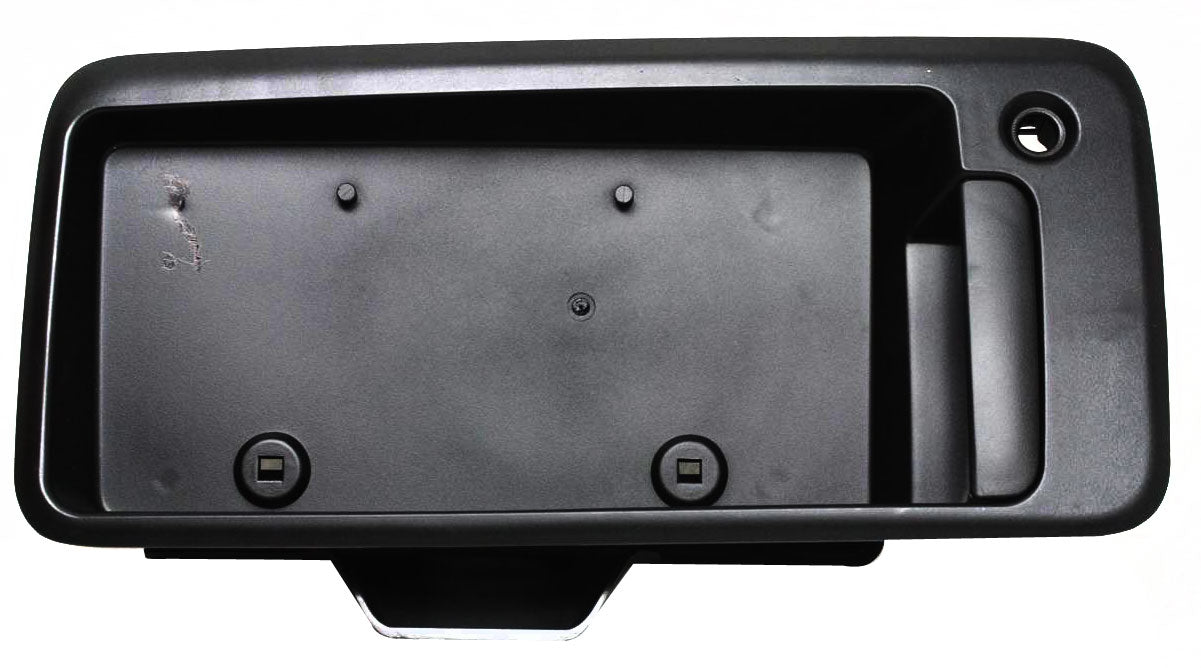 EXPRESS/SAVANA VAN 03-09 REAR EXTERIOR DOOR HANDLE, Back Door, Textured Black, w/ License Bracket