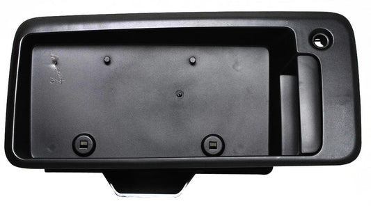 EXPRESS/SAVANA VAN 03-09 REAR EXTERIOR DOOR HANDLE, Back Door, Textured Black, w/ License Bracket