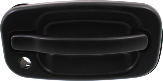 TAHOE/YUKON 00-06 REAR EXTERIOR DOOR HANDLE, Back Door, Smooth Black, Split Type Door