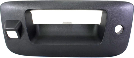 SILVERADO/SIERRA 1500 07-13 / 2500/3500 HD 07-14 TAILGATE HANDLE BEZEL, Outside, Txtrd-Blk, w/ Cam, w/ Keyhole, Excludes 2007 Classic