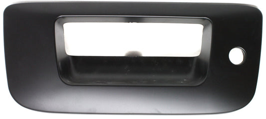SILVERADO/SIERRA 1500 07-13 / 2500/3500 HD 07-14 TAILGATE HANDLE BEZEL, Outside, Primed, w/o Cam, w/ Keyhole, Excludes 2007 Classic