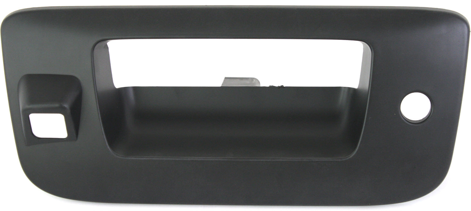 SILVERADO/SIERRA 1500 07-13 / 2500/3500 HD 07-14 TAILGATE HANDLE BEZEL, Outside, Primed, w/ Cam, w/ Keyhole, Excludes 2007 Classic