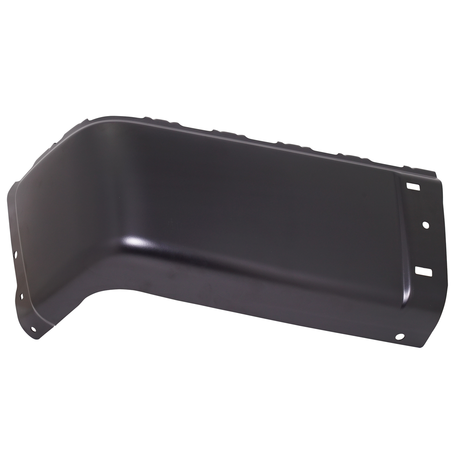 SILVERADO/SIERRA 07-13 REAR BUMPER END LH, Black, Steel, w/o Rear Object Sensor Holes, Excludes 2007 Classic
