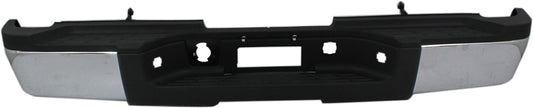 SILVERADO/SIERRA 2500 HD/3500 HD 11-12 STEP BUMPER, FACE BAR AND PAD, w/ Pad Provision, w/o Mounting Bracket, Chrome, w/o Rear Object Sensor Holes, Dual Rear Wheels