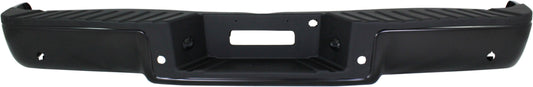 F-150 06-08 STEP BUMPER, FACE BAR AND PAD, w/ Pad Provision, w/o Mounting Bracket, Powdercoated Black, Hitch Style, w/ Rear Object Sensor Holes, Fleetside