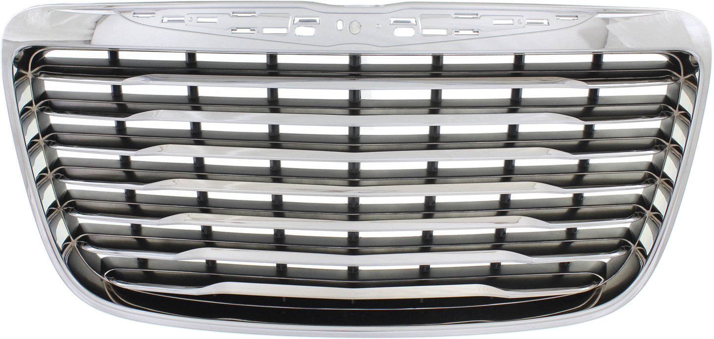 CHRYSLER 300 11-14 GRILLE, Chrome Shell/Painted Black Insert, w/ Chr Trim, Factory Installed, w/o Pedestrian Protection, Code MF5