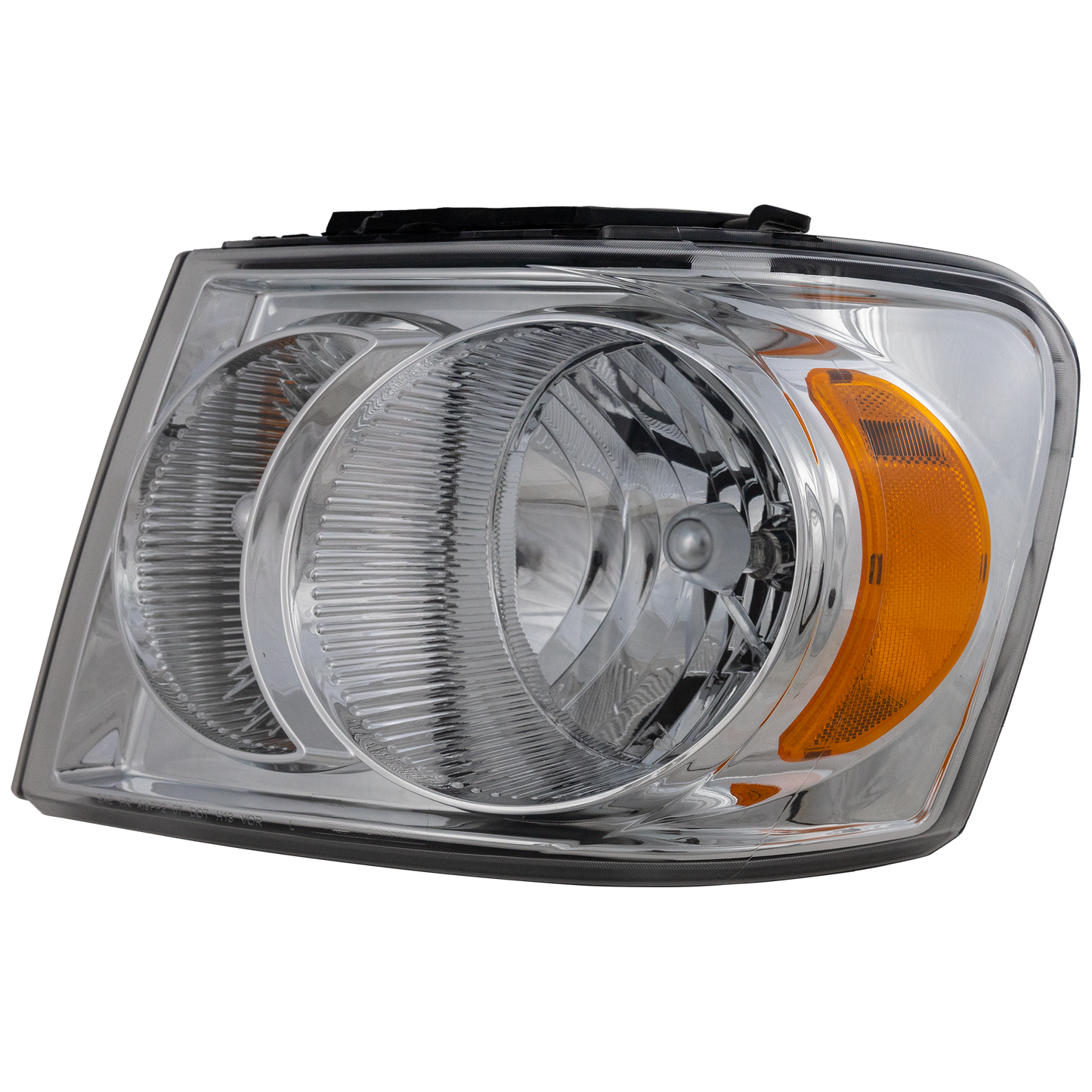 DURANGO 07-09 HEAD LAMP LH, Assembly, Halogen, Chrome Interior