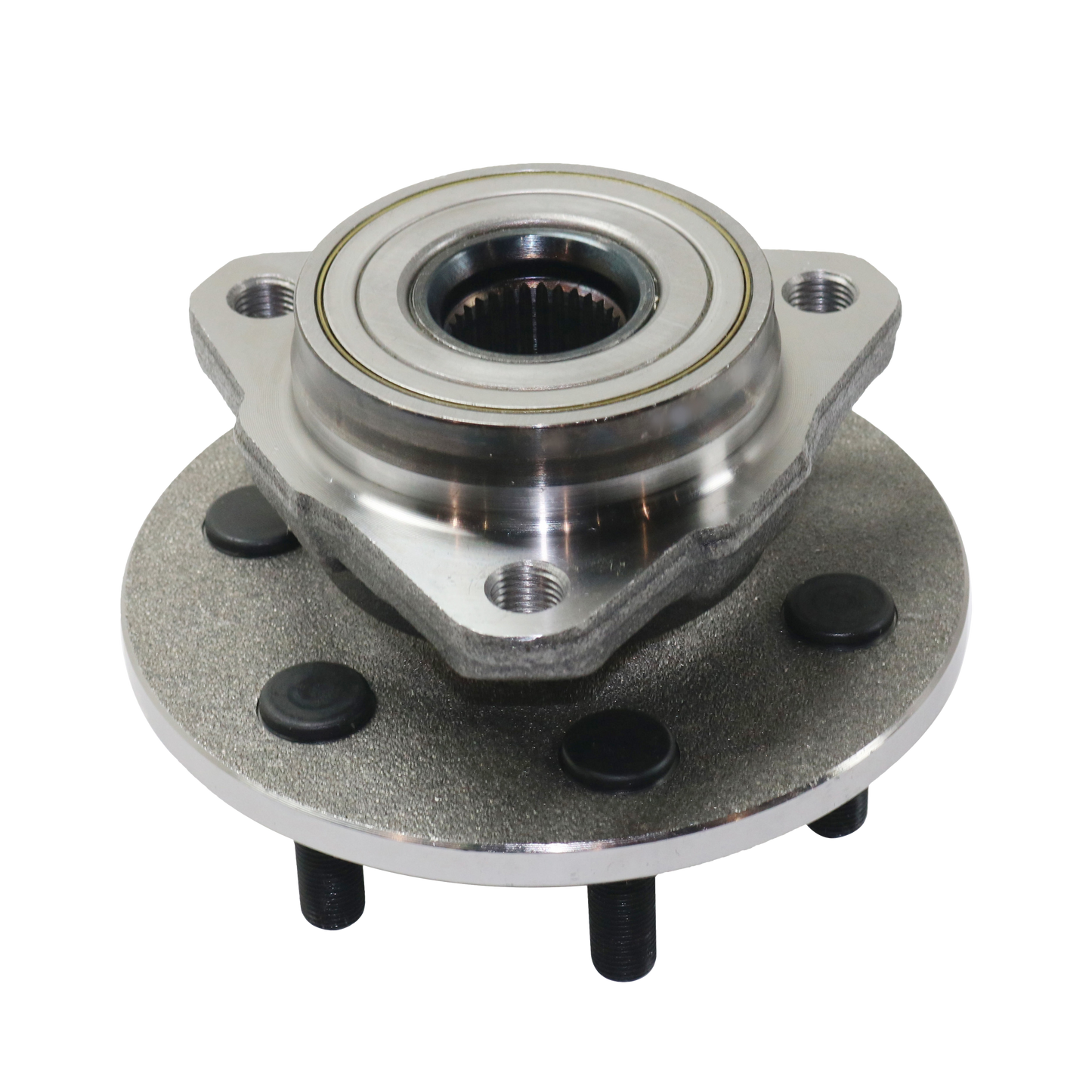 DAKOTA 97-03 FRONT HUB ASSEMBLY RH=LH, 6 Studs, 6 x 114.3 mm Bolt Pattern, 3-Bolt Modified Triangular