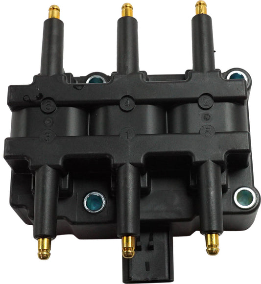 GRAND CARAVAN 01-10 IGNITION COIL, Assembly, 12 V, 4-Blade Terminal Type, Distributorless Mounting