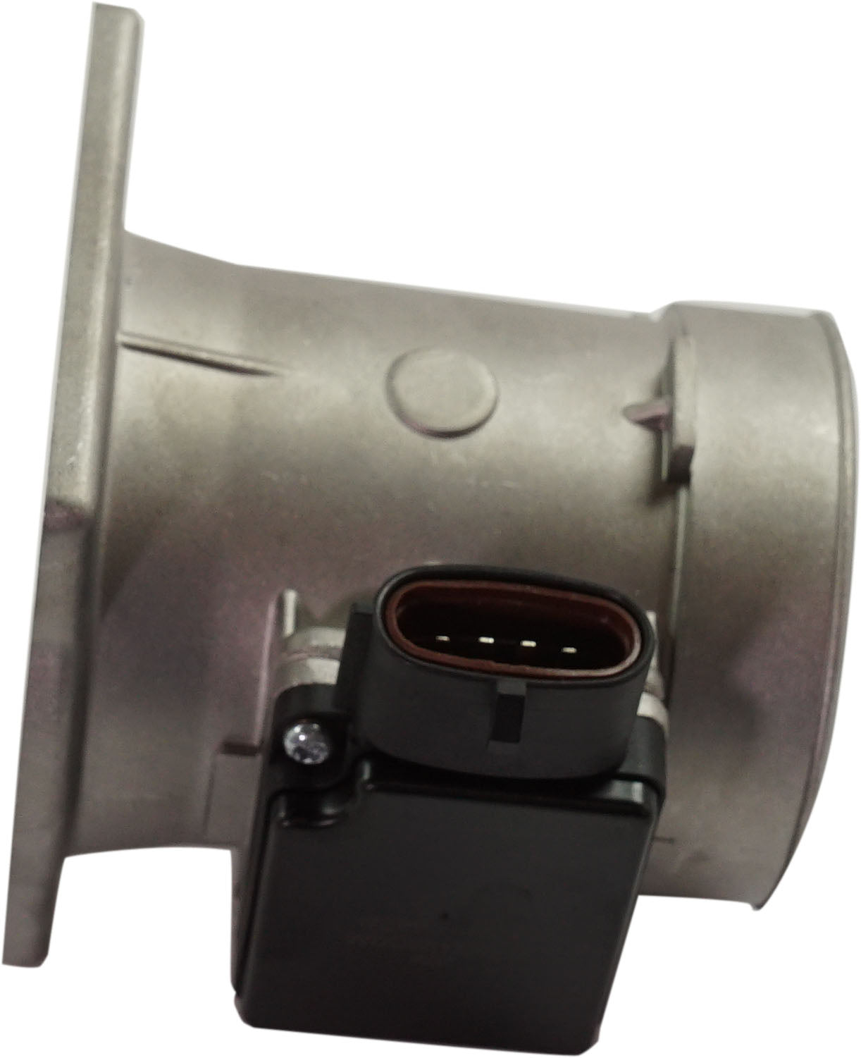 ECONOLINE VAN 93-95 MASS AIR FLOW SENSOR, Aluminum, New, w/ 4-prong blade male connector