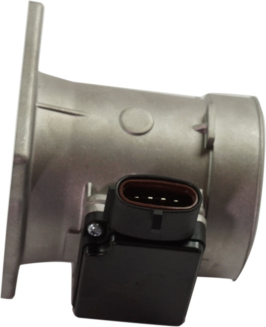 ECONOLINE VAN 93-95 MASS AIR FLOW SENSOR, Aluminum, New, w/ 4-prong blade male connector