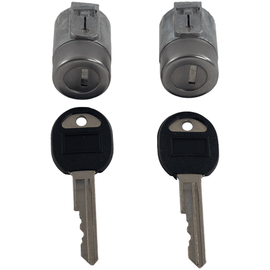 C/K FULL SIZE P/U 88-94 DOOR LOCK CYLINDER, Chrome, w/ Keys