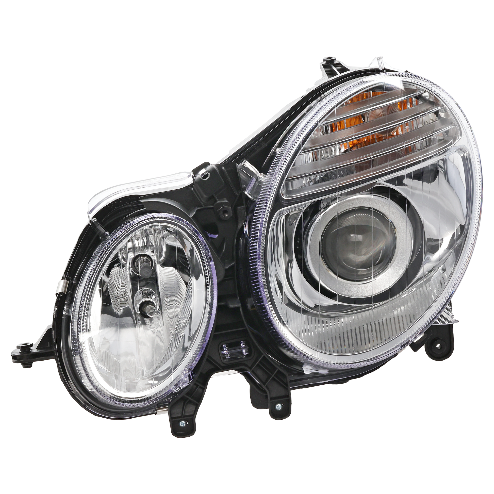 E-CLASS 07-09 HEAD LAMP LH, Assembly, Halogen, From 6-30-06