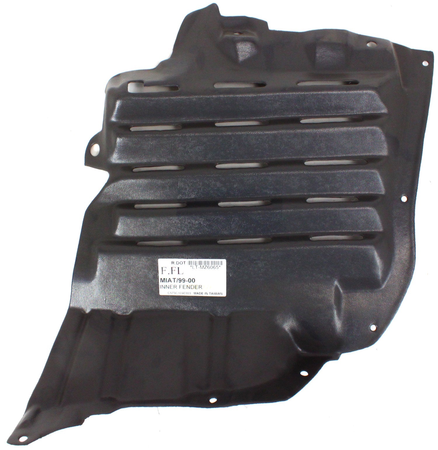 MIATA 99-00 FRONT FENDER LINER LH, Front Section