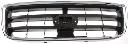 FORESTER 03-05 GRILLE, Chrome Shell/Painted Dark Gray Insert