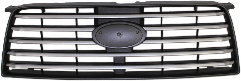 FORESTER 06-08 GRILLE, Black Shell/Chrome Insert, (Exc. Sport Model)