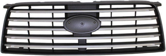 FORESTER 06-08 GRILLE, Black Shell/Chrome Insert, (Exc. Sport Model)