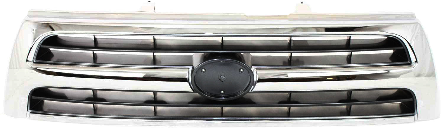4RUNNER 99-00 GRILLE, Chrome Shell/Silver Black Insert, 4 Cyl/6 Cyl