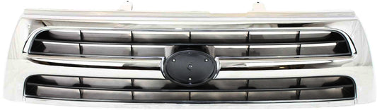 4RUNNER 99-00 GRILLE, Chrome Shell/Silver Black Insert, 4 Cyl/6 Cyl