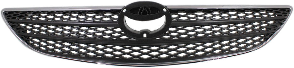 CAMRY 02-04 GRILLE, Chrome Shell/Painted Silver Insert, SE Model, w/o Action Pkg