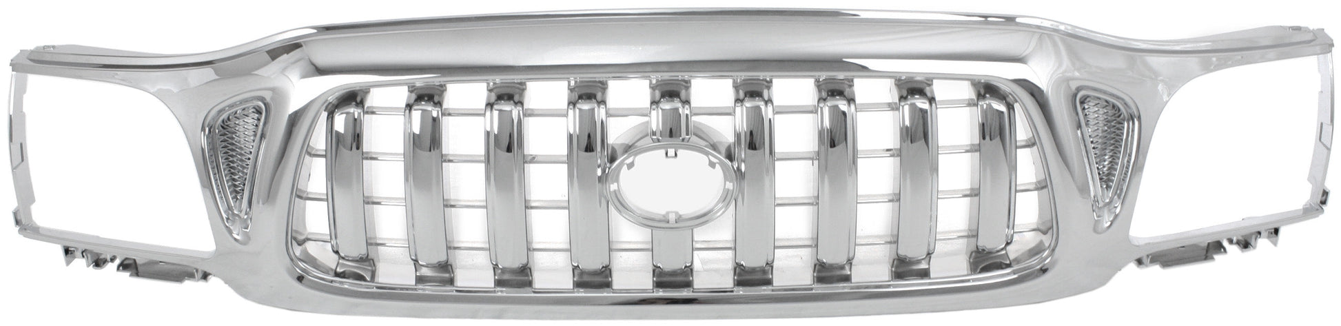 TACOMA 01-04 GRILLE, Mesh Insert, Chrome Shell and Insert, w/o S-Runner Model
