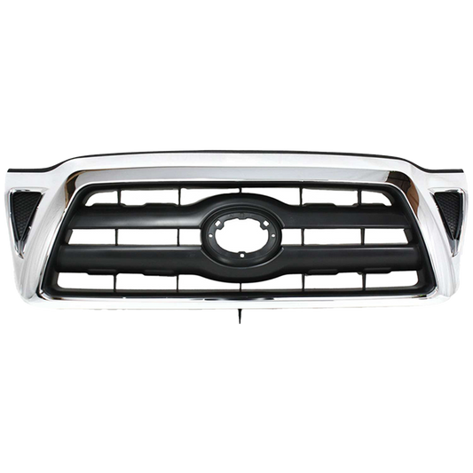 TACOMA 05-08 GRILLE, Chrome Shell/Black Insert