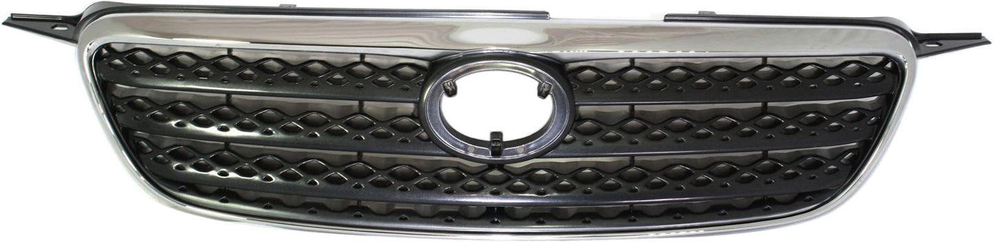 COROLLA 05-08 GRILLE, Chrome Shell/Painted Dark Gray Insert