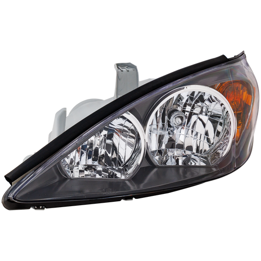 CAMRY 02-04 HEAD LAMP LH, Assembly, Halogen, w/ Black Housing, SE Model