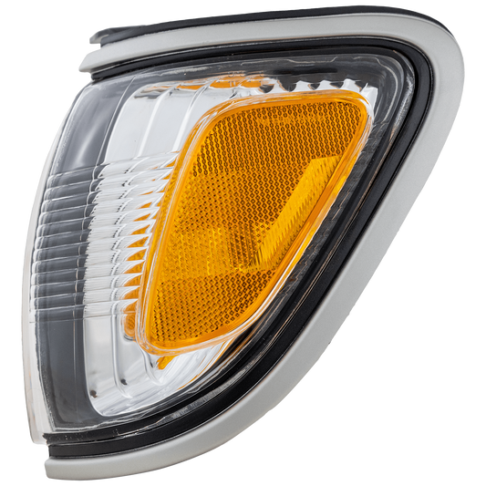 TACOMA 01-04 CORNER LAMP LH, Assembly, Park Lamp, w/ Silver Trim