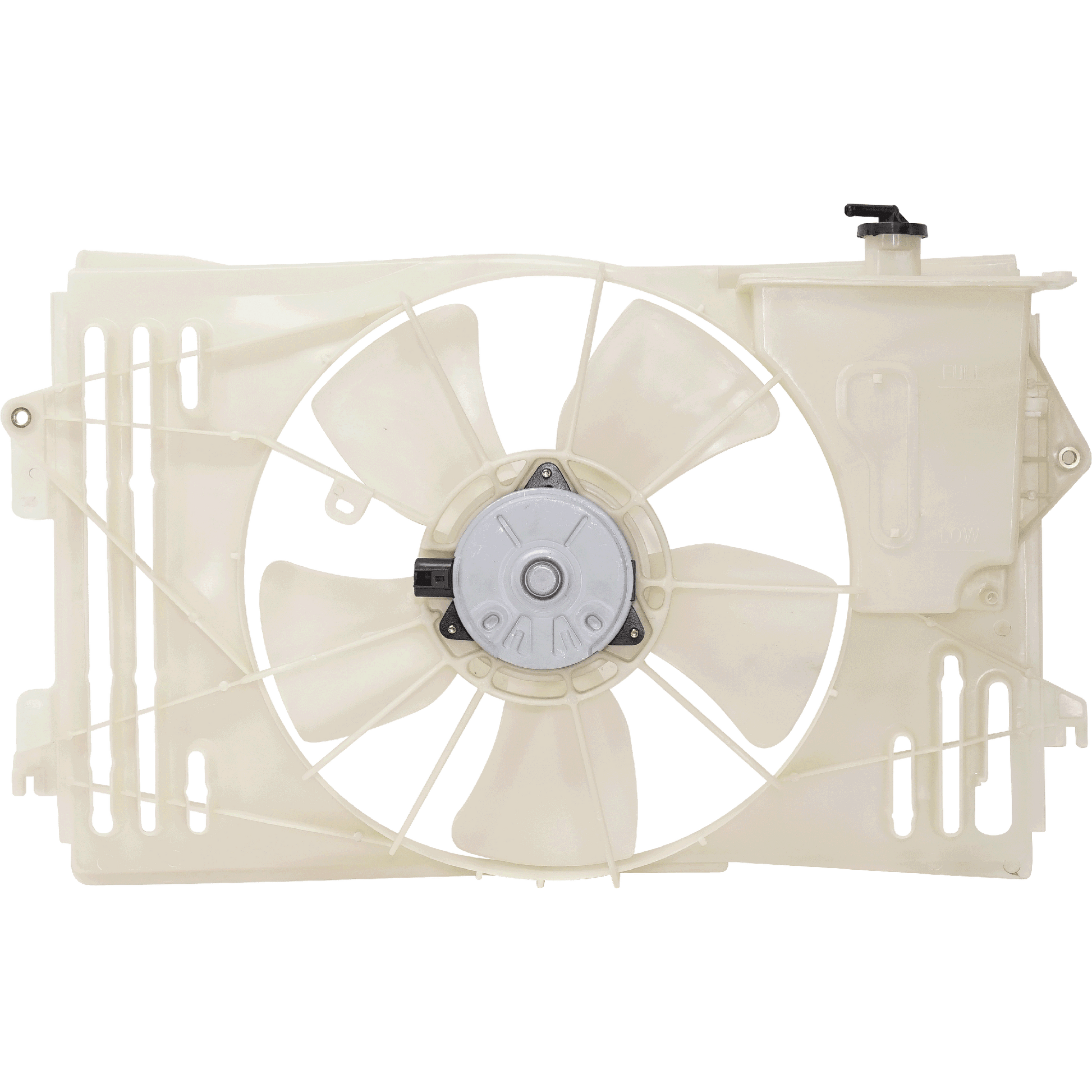 COROLLA/VIBE 03-08 RADIATOR FAN SHROUD ASSEMBLY, Includes Coolant Tank
