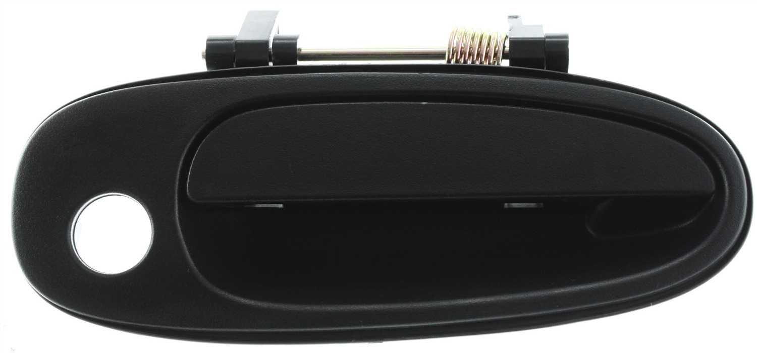 COROLLA 93-97/RAV4 96-00 FRONT EXTERIOR DOOR HANDLE RH, Textured Black, w/ Keyhole, Plastic