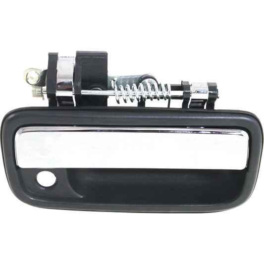 TACOMA 95-04 FRONT EXTERIOR DOOR HANDLE RH, Textured Black+Chrome Lever, w/ Keyhole