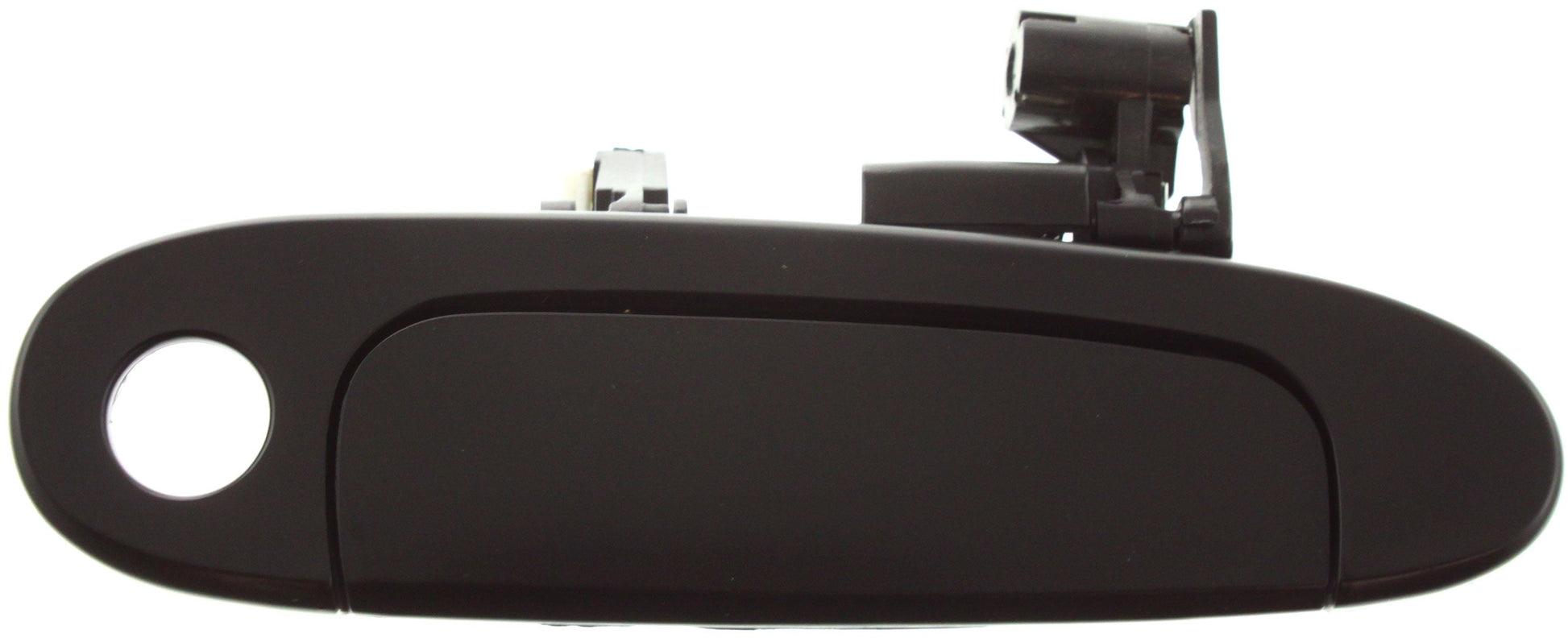 ECHO 00-05 FRONT EXTERIOR DOOR HANDLE RH, Smooth Black, w/ Keyhole