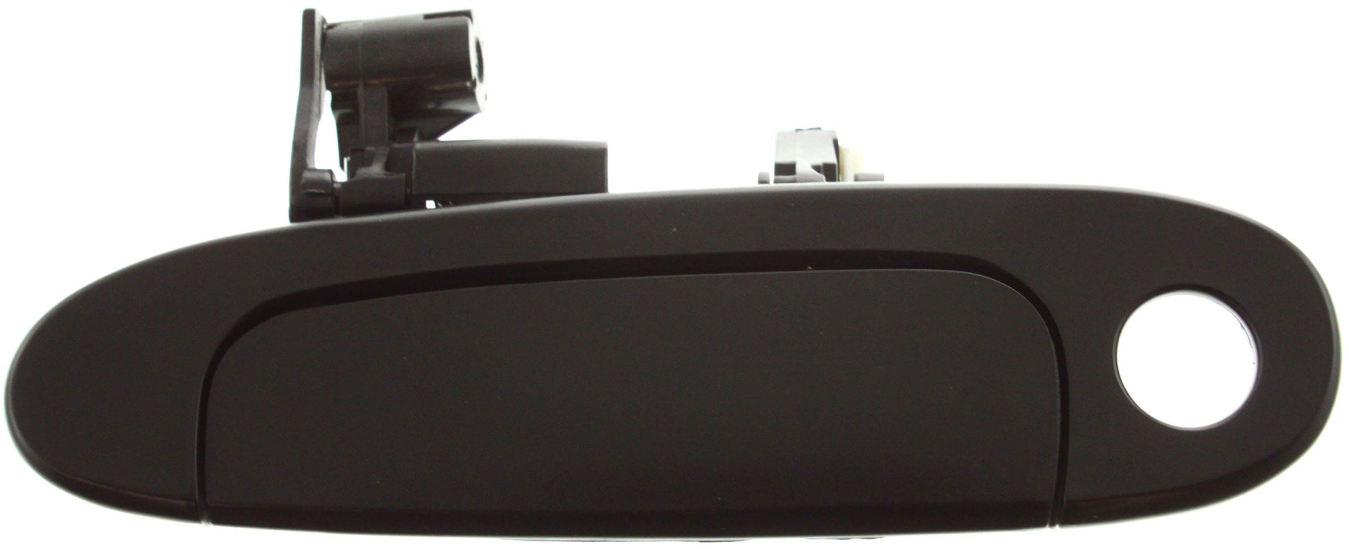 ECHO 00-05 FRONT EXTERIOR DOOR HANDLE LH, Smooth Black, w/ Keyhole