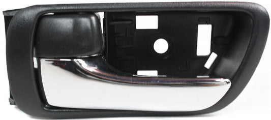 CAMRY 02-06 FRONT INTERIOR DOOR HANDLE LH, Textured Black, With Chrome Lever, Japan/USA Built, Vehicle, (=REAR)