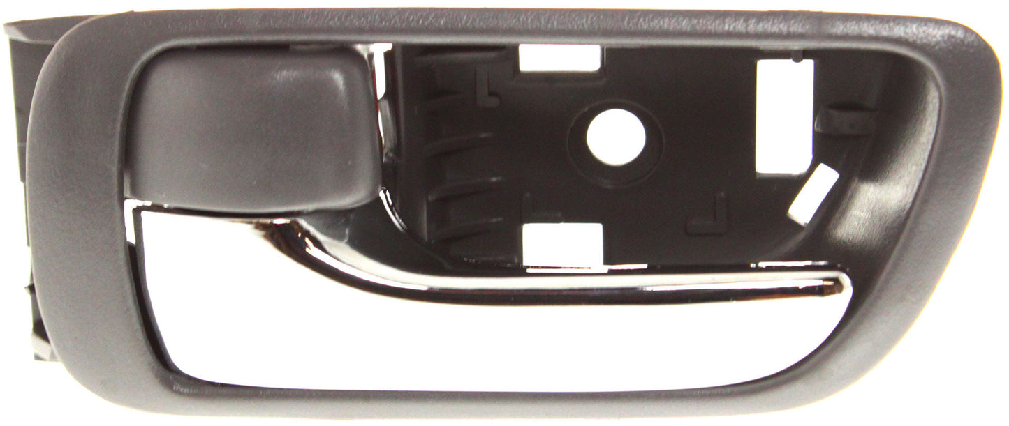 CAMRY 02-06 FRONT INTERIOR DOOR HANDLE LH, Textured Gray, With Chrome Lever, Japan/USA Built, Vehicle, (=REAR)