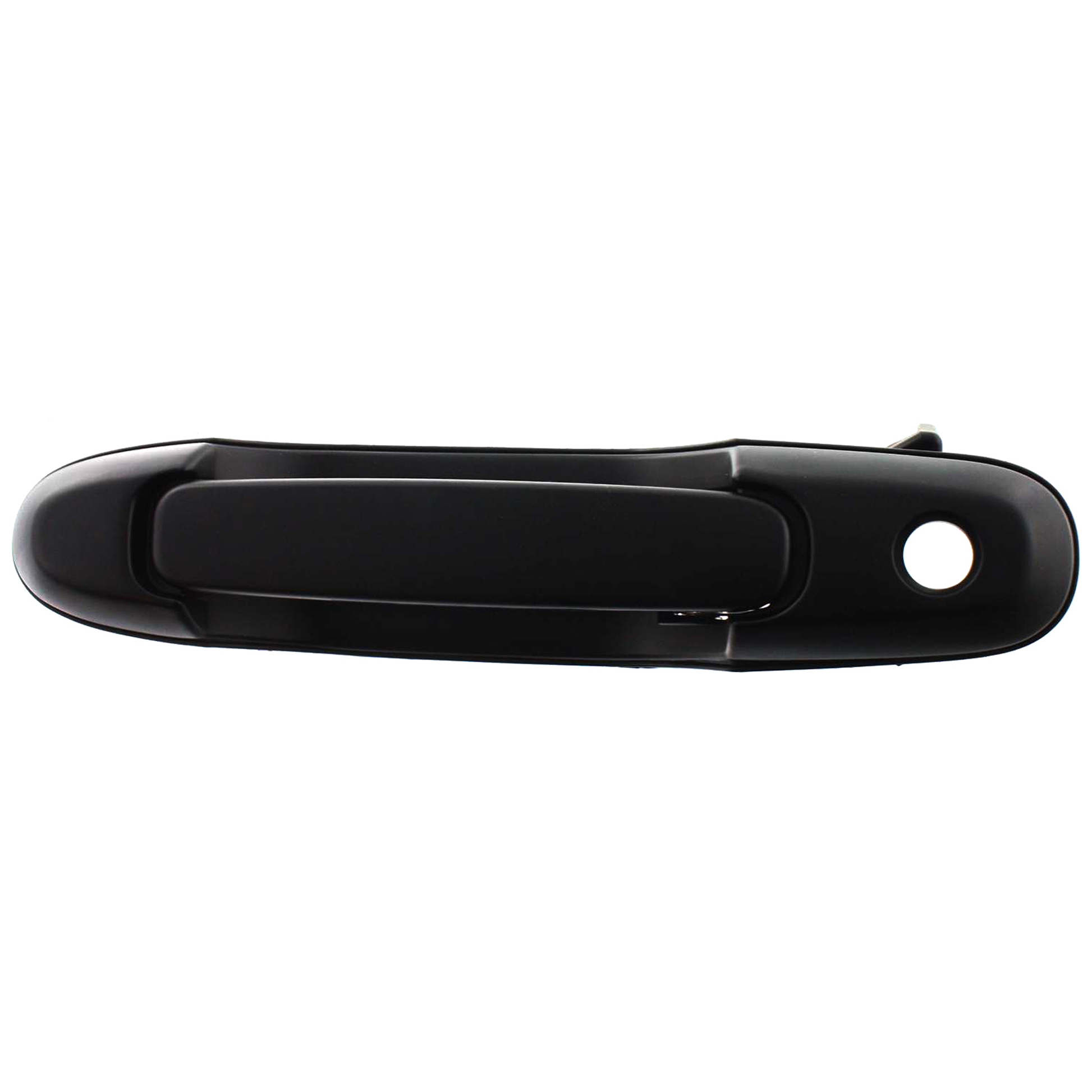 SIENNA 98-03 FRONT EXTERIOR DOOR HANDLE LH, Assembly, Plastic, Smooth Black, w/ Keyhole