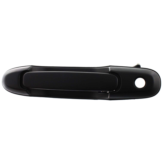 SIENNA 98-03 FRONT EXTERIOR DOOR HANDLE LH, Assembly, Plastic, Smooth Black, w/ Keyhole