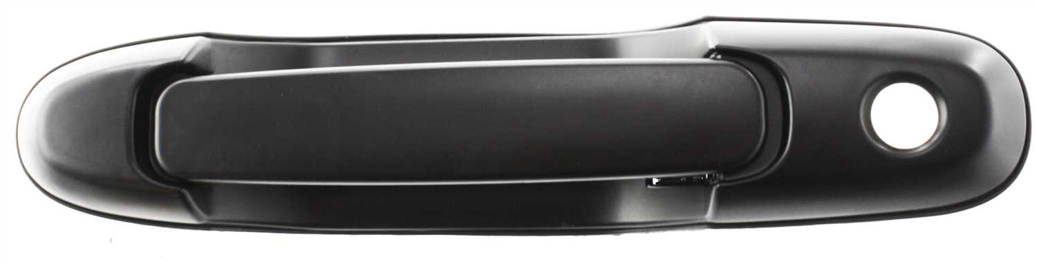 SIENNA 98-03 REAR EXTERIOR DOOR HANDLE RH=LH, Side Sliding Door, Smooth Black, w/ Keyhole, Man Lock