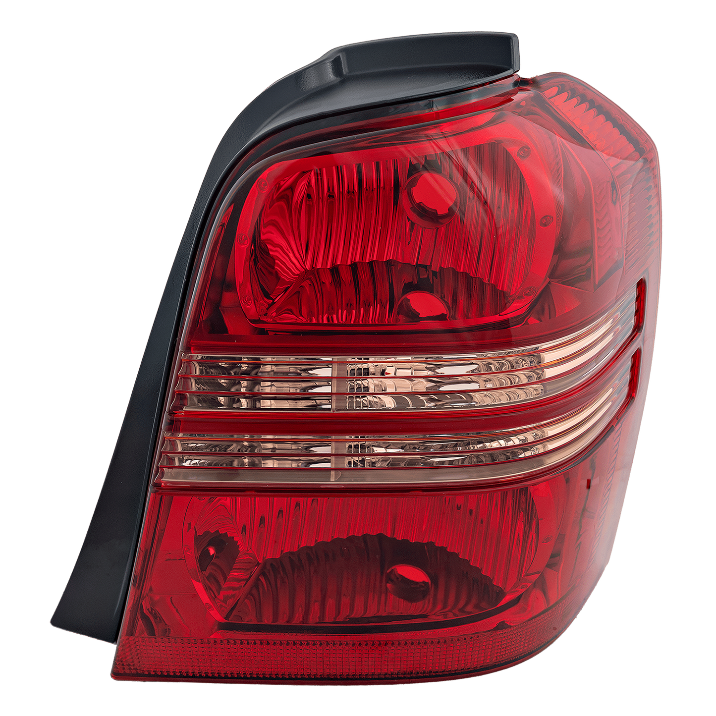 HIGHLANDER 01-03 TAIL LAMP RH, Lens and Housing, Clear and Red Lens