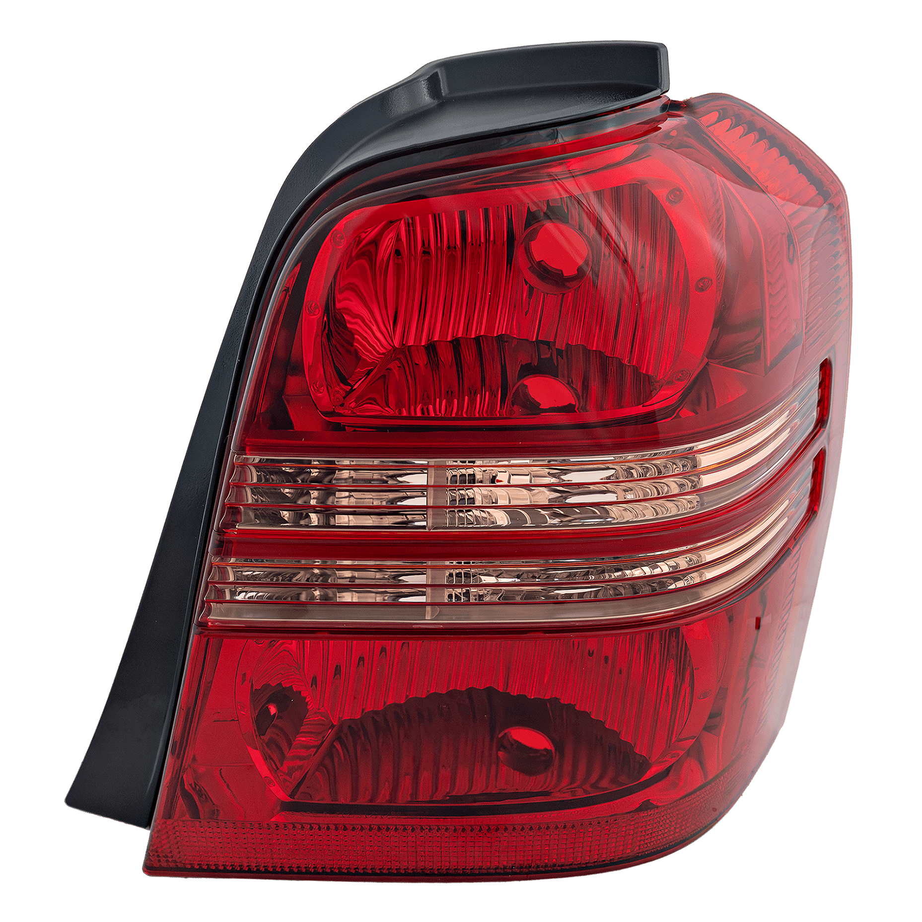 HIGHLANDER 01-03 TAIL LAMP RH, Lens and Housing, Clear and Red Lens