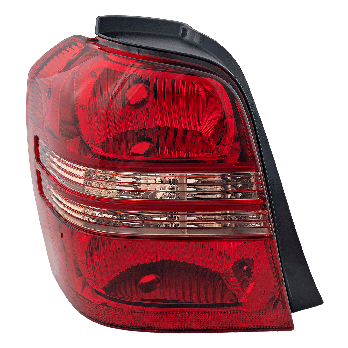 HIGHLANDER 01-03 TAIL LAMP LH, Lens and Housing, Clear and Red Lens