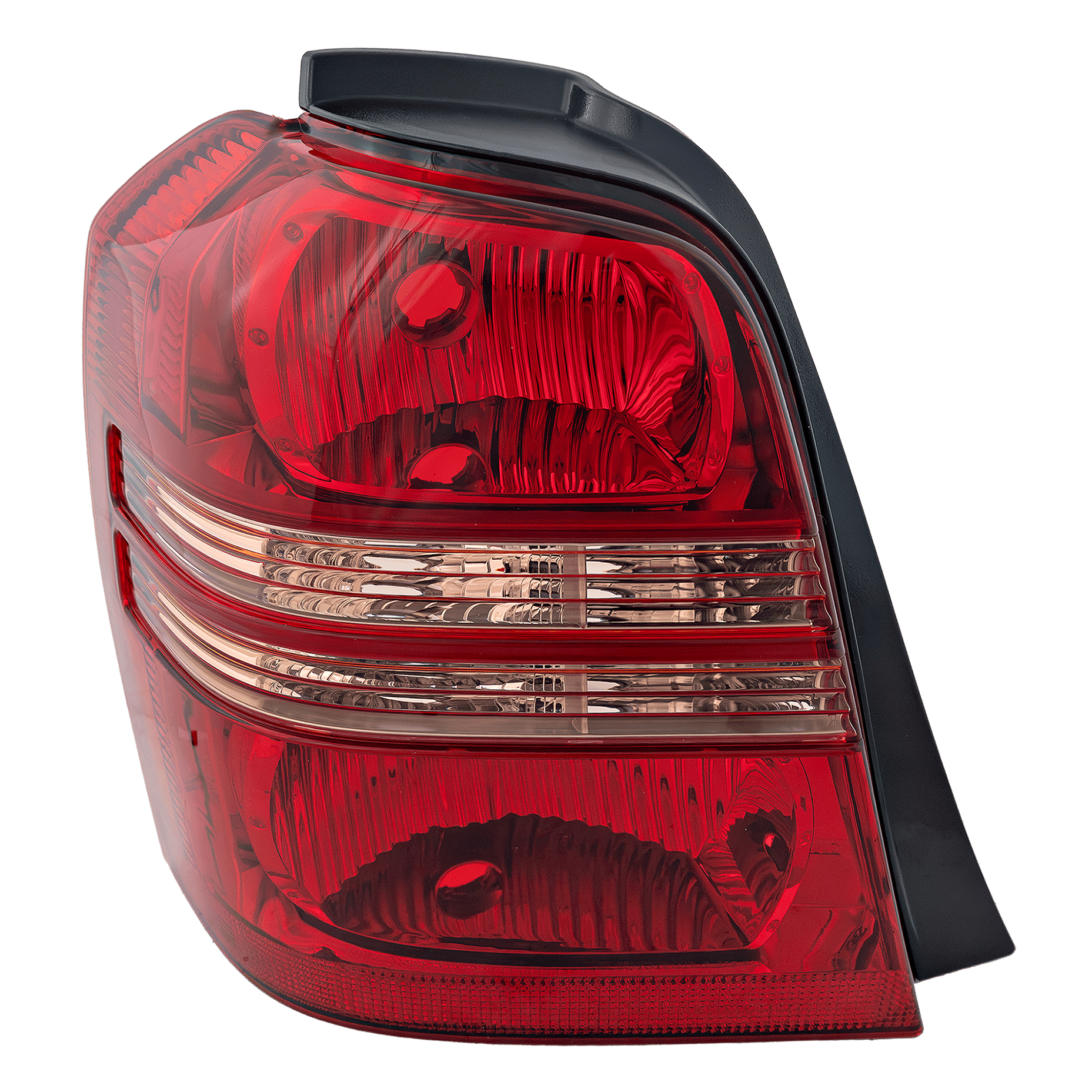 HIGHLANDER 01-03 TAIL LAMP LH, Lens and Housing, Clear and Red Lens