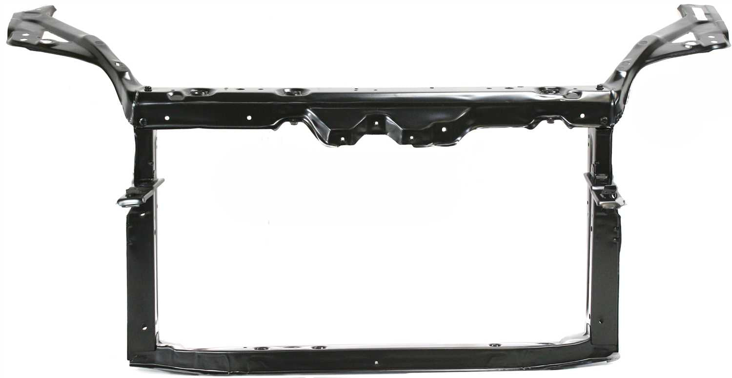 ECHO 00-02 RADIATOR SUPPORT, Assembly, Black, Steel, Sedan
