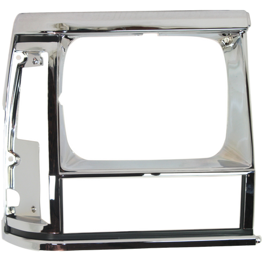 CHEROKEE 91-96 HEAD LAMP DOOR RH, Chrome/Blk trim